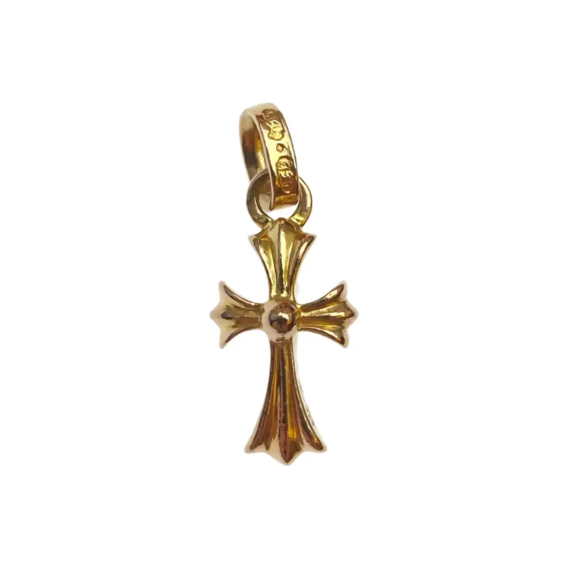 Chrome Hearts 22K Gold Pendants Unisex Gold-3