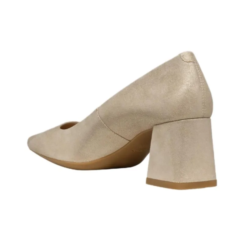 GEOX Giselda Chunky Heel High Heels 6.5cm Women's Light Gold-3
