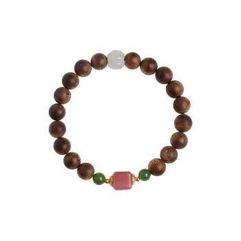 Moon Seal Hundred Rivers Agarwood Bracelets Unisex