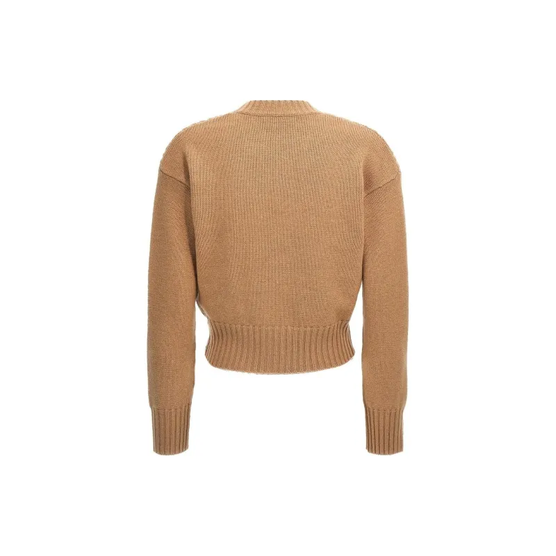 MaxMara Studio Buttoned V Neck Cardigan-1