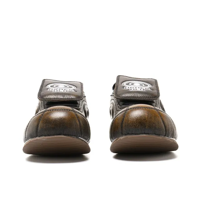 OLD ORDER OGOAL Collection Slip Resistant Height Increasing Low Top Casual Shoes Unisex Brown-2