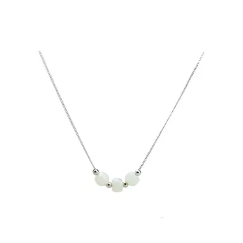 Royal Heaven's Choice Hetian Jade Necklaces Pale Greenish White Jade Unisex