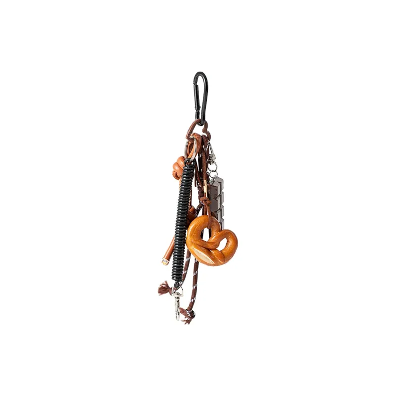 Vigno Polyester Charm Medium Size Unisex Brown-7