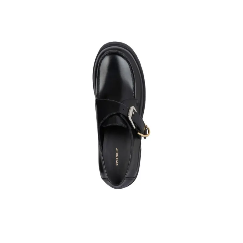 GIVENCHY Voileu Loafers 5.5cm Women's Black-3