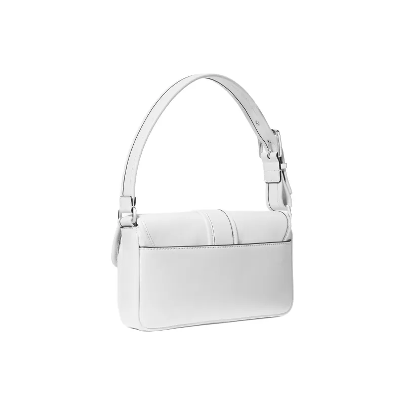 MICHAEL KORS Colby Leather Handbag, Shoulder Bag Medium Size Women's Light White-2