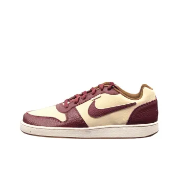 Nike EBERNON Anti Slip Wear Resistant Low Top Skateboard Shoes Men's Beige Red