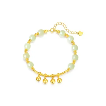 CHINA GOLD Bracelets White Jade/Pale Greenish White Jade Women's