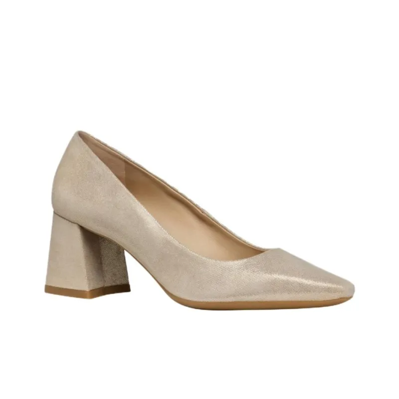 GEOX Giselda Chunky Heel High Heels 6.5cm Women's Light Gold-2
