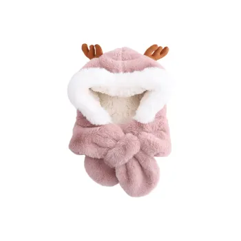 MOREMERRY Imitation Rabbit Plush Hoods & Plush Hats Kids'