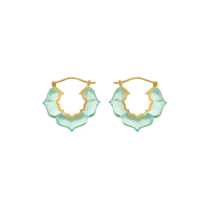 Bi disc 192 Silver Earrings Unisex-9
