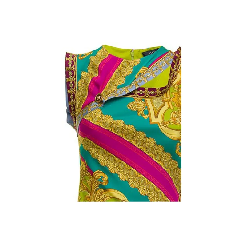 VERSACE Sleeveless Dress Women's Multicolor-5