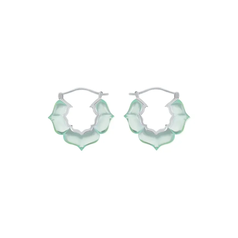 Bi disc 192 Silver Earrings Unisex-11