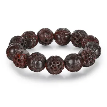 Cuiya Golden Building Rosewood Bracelets Unisex