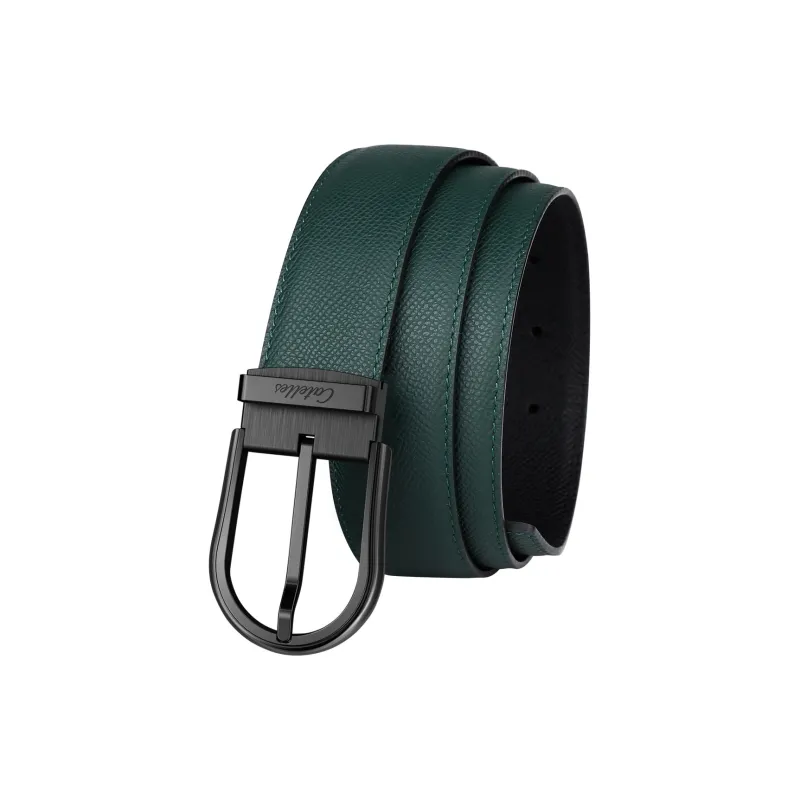 CATELLES Dual Sided Soft Top Grain Cow Leather Leather Belts Men's 3.5cm-23