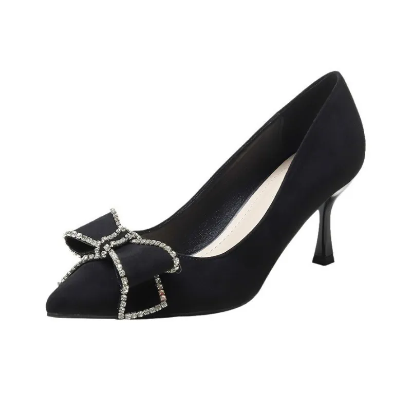 KATHRYN WILSON Slim Heel High Heels 7cm Women's Black-0