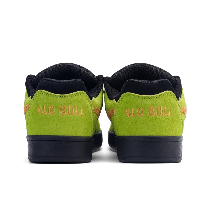 GLO BULL Skateboard Shoes Unisex Low Top Black Glow Green-5