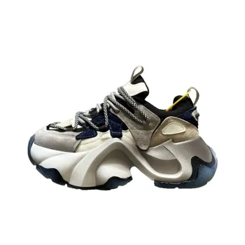 Ruomini Height Increasing Low Top Chunky Sneakers Women's Blue