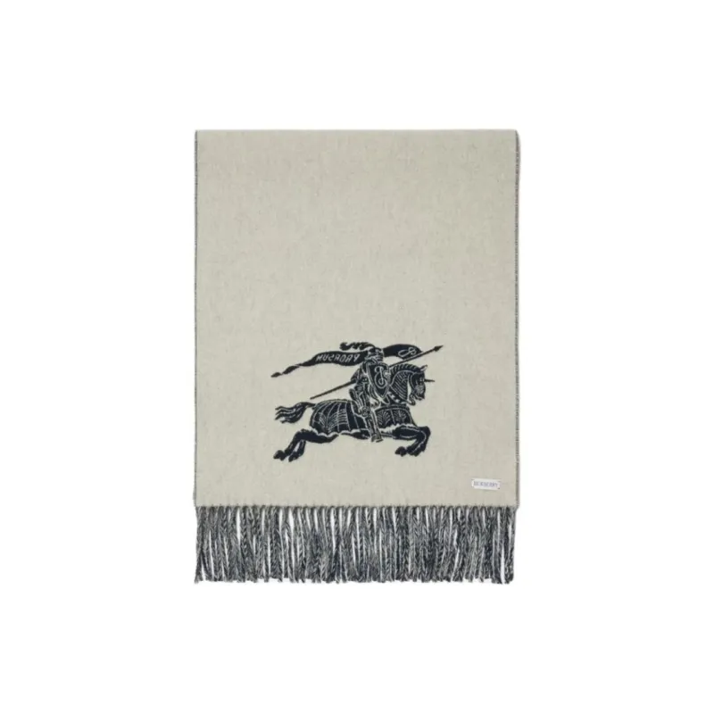Burberry Reversible Ekd Cashmere Scarf-1