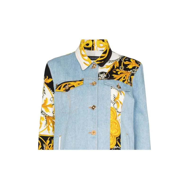 VERSACE Denim Jackets Women's Multicolor-3