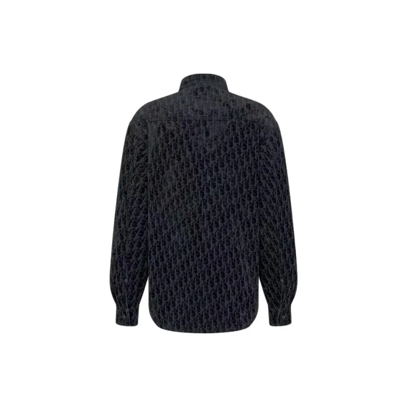 DIOR Shirts Men Blue-1