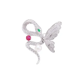 VIOLET Copper Alloy Brooches Unisex