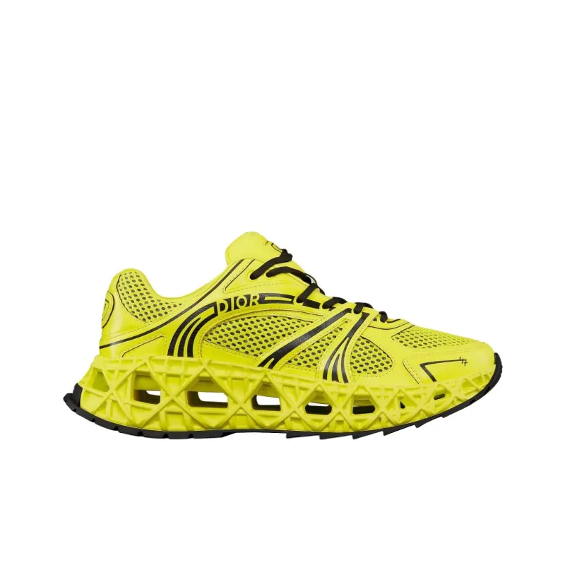 DIOR B35 NXXT Low Top Casual Shoes Men's Yellow Limited Edition Numbered Edition-1