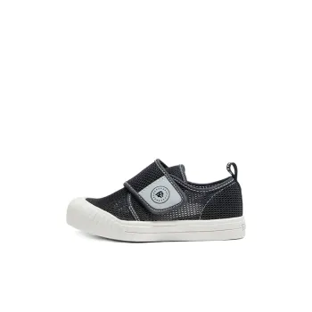 TARANIS Breathable Anti Slip And Wear Resistant Low Top Kids' Skateboarding Shoes Black Children Aged 3 7 Years Old