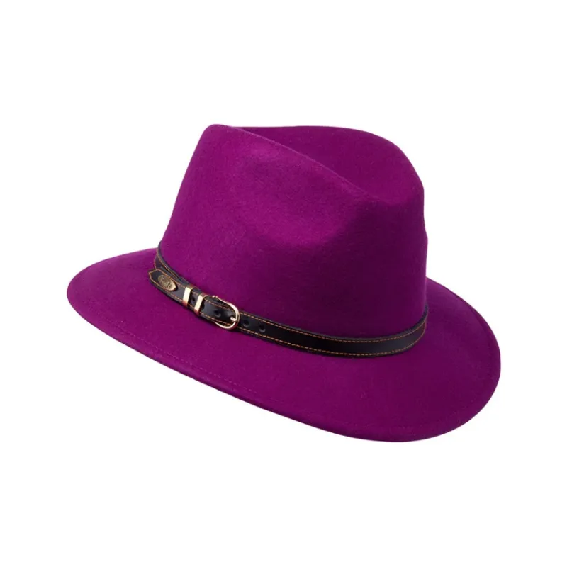 BRONTE Wool Felt Top Hats Women's Purple-1