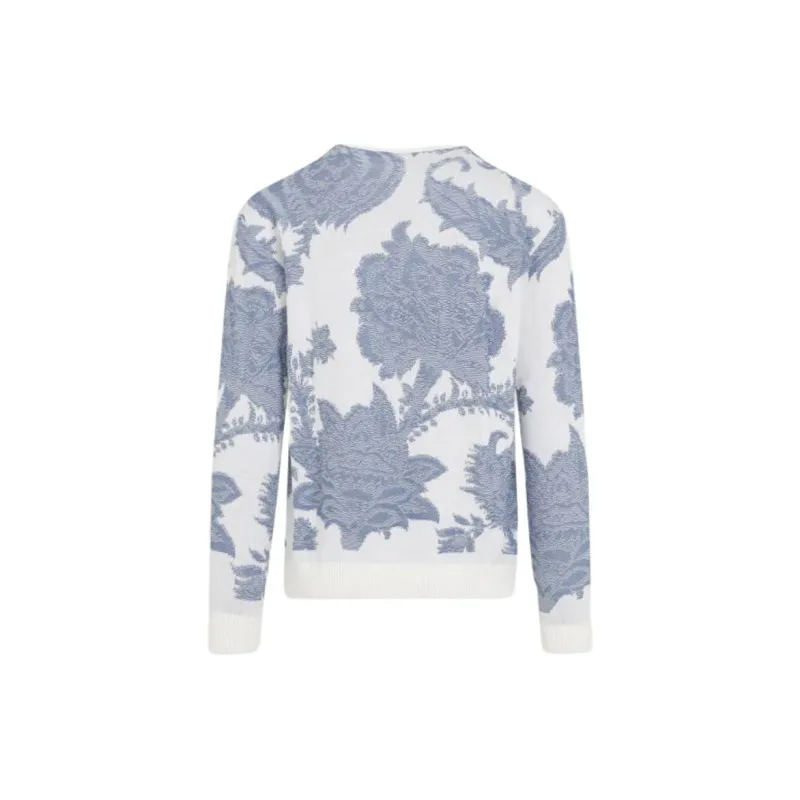 ETRO Floral Jacquard Crewneck Jumper-1