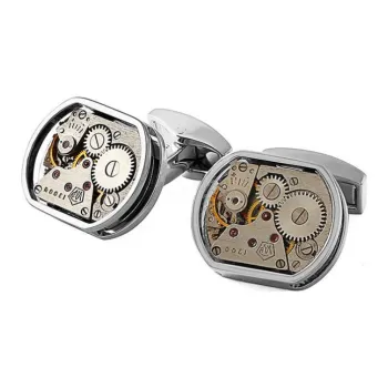 TATEOSSIAN Bronze-Coated Brass Cufflinks Men's Silver