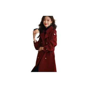 Mo Han Yi Mei Coat Women's Burgundy