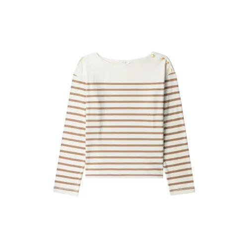 RAG&BONE Bardot Striped Long sleeve Top