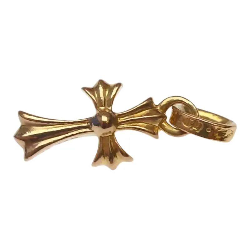 Chrome Hearts 22K Gold Pendants Unisex Gold-1