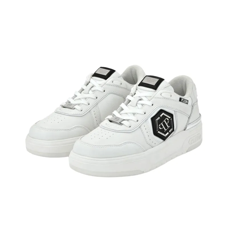 PHILIPP PLEIN Sk8r Plein Low Top Skateboard Shoes Unisex White-2