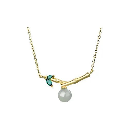 Royal Heaven's Choice Necklaces Pale Greenish White Jade Unisex