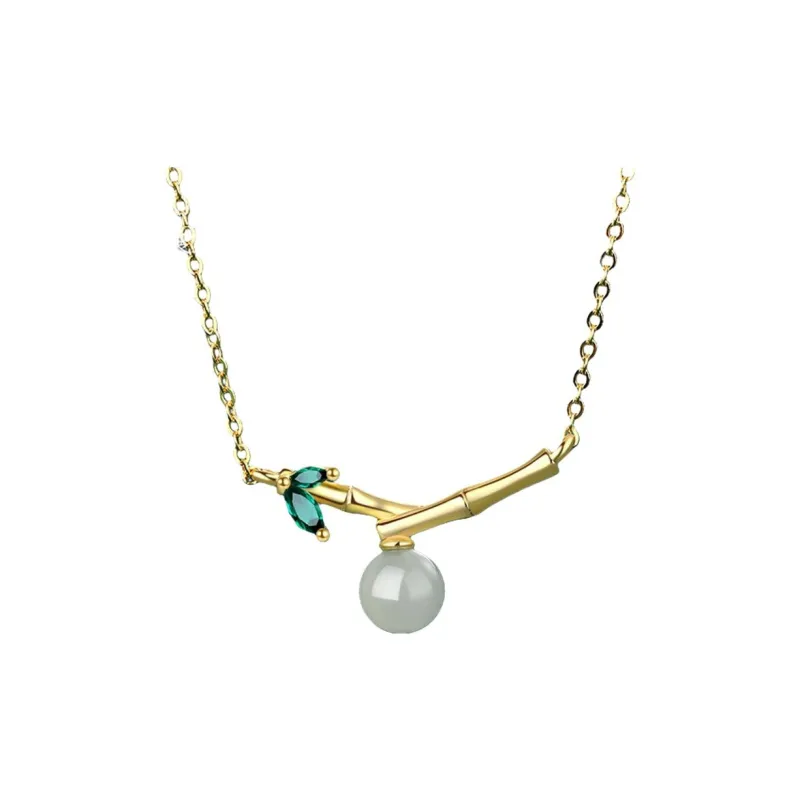 Royal Heaven's Choice Necklaces Pale Greenish White Jade Unisex-0