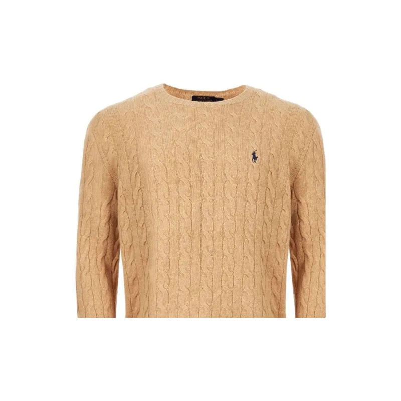 Polo Ralph Lauren Logo embroidered Cable knit Jumper-5