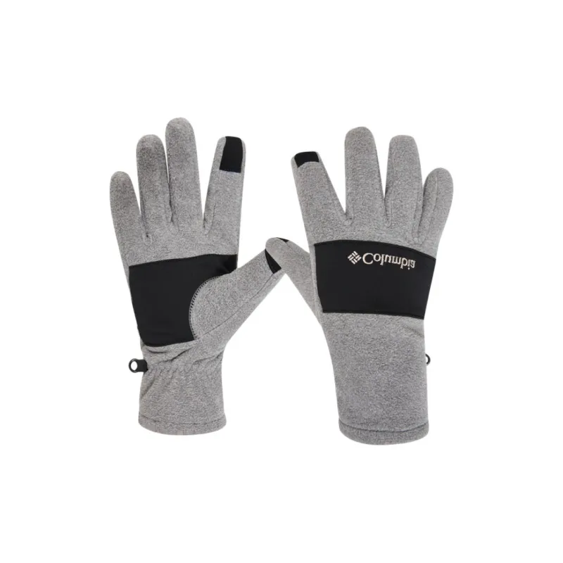 Columbia Polyester Knit Gloves Unisex Gray-1