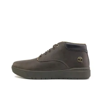 Timberland Anti Slip Wear Resistant Mid Top Skateboard Shoes Men's Medium Gray