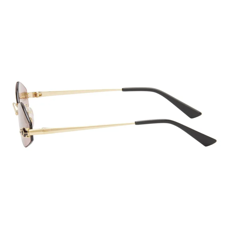 Cartier Tiger Head plaque Geometric frame Sunglasses-1