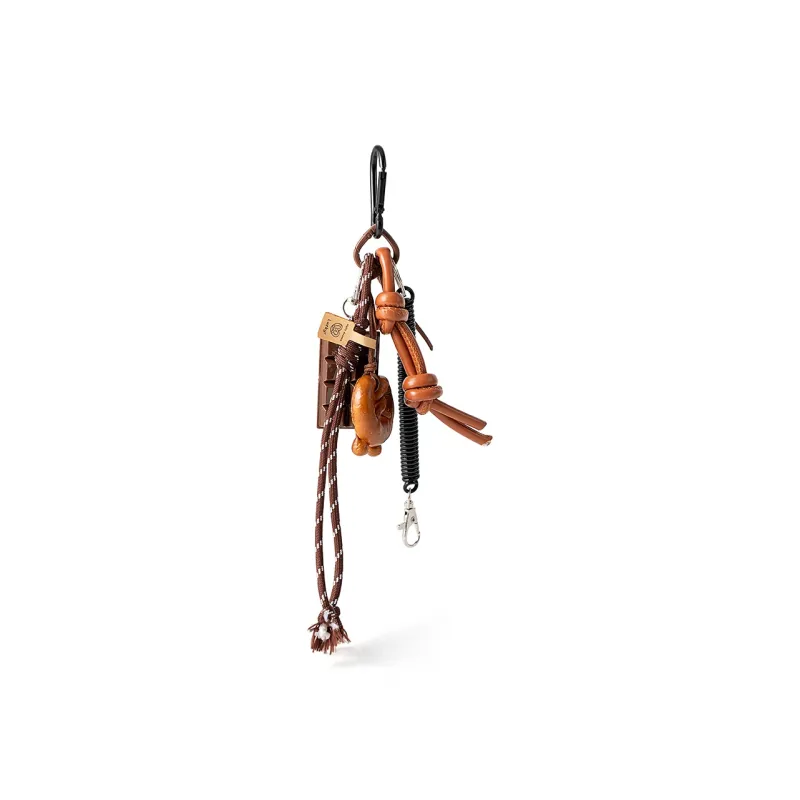 Vigno Polyester Charm Medium Size Unisex Brown-10