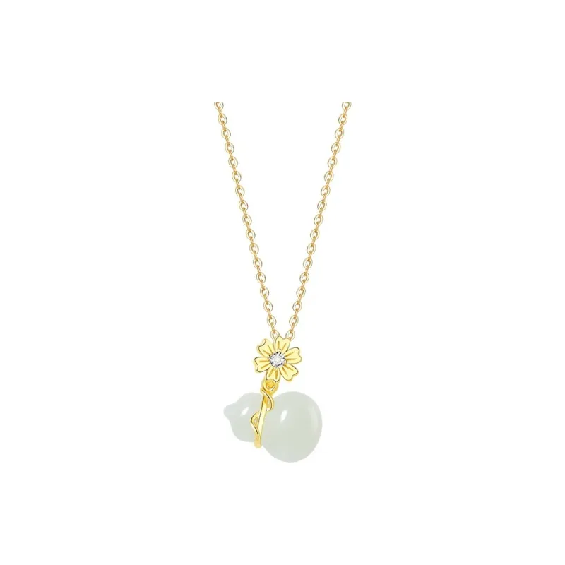 Royal Heaven's Choice Necklaces Pale Greenish White Jade Unisex-4