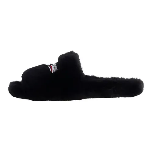 Balenciaga Furry Slippers / Home Slippers Black