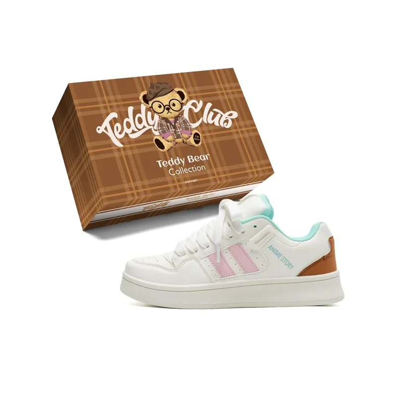 Teddy Bear Collection Slip Resistant, Abrasion Resistant, Lightweight, Breathable Low Top Skateboard Shoes Unisex-17
