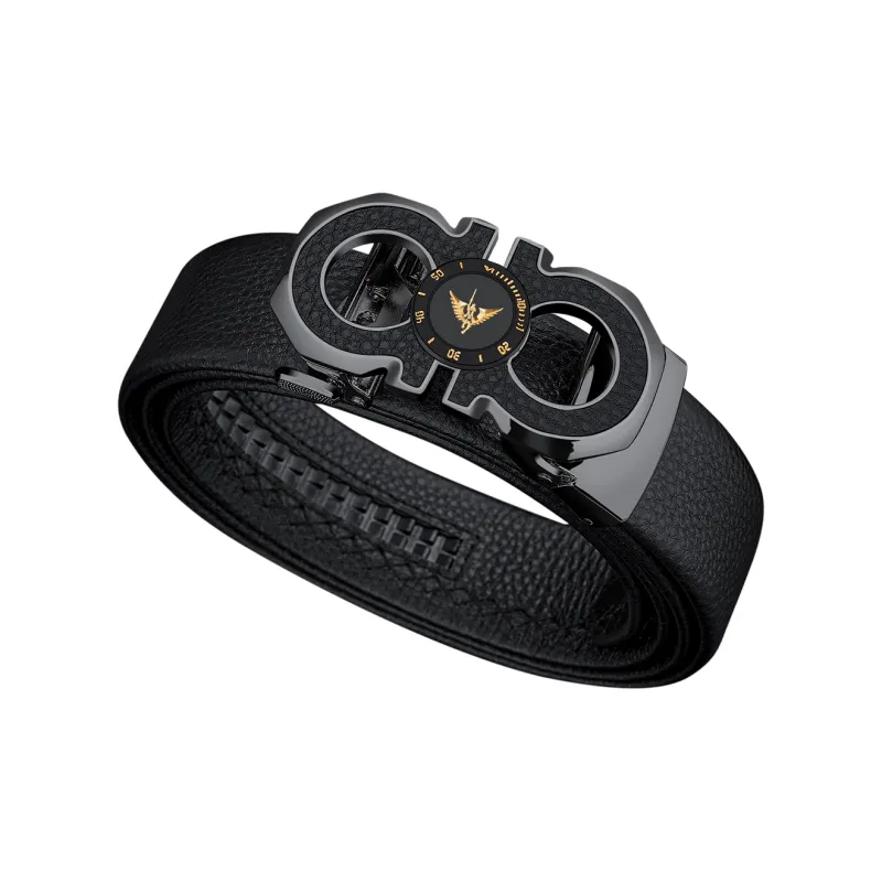 WilliamPOLO Cow Leather Belt Men's 3 Colors Available For Selection 3.5cm Width-1