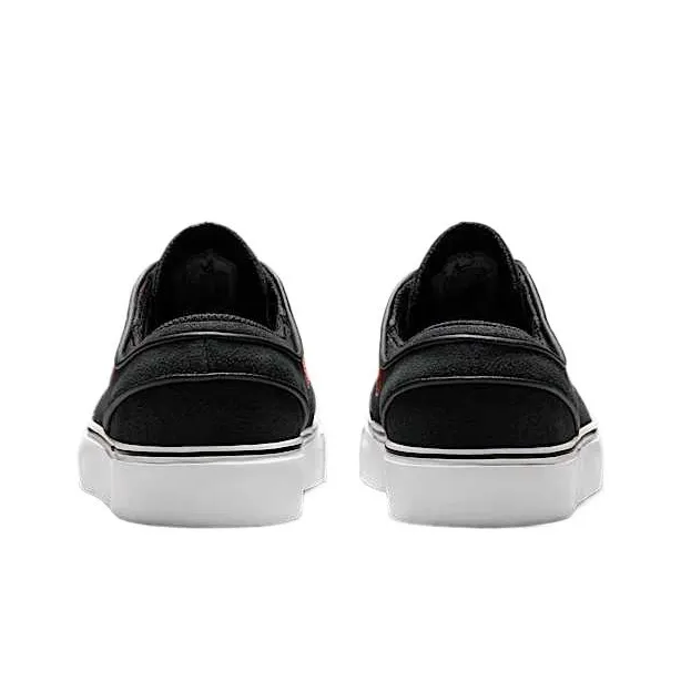 Nike SB Stefan Janoski Wear Resistant Low Top Kids' Skateboarding Shoes Black Red Teenagers-3