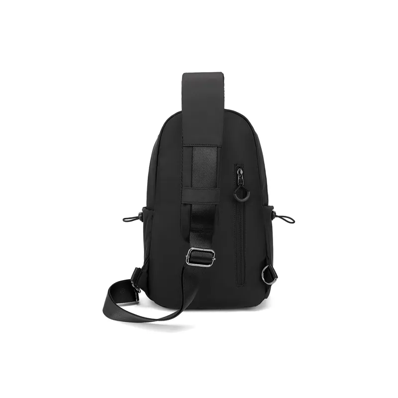 FAIRWHALE Fabric Sling Bag, Crossbody Bag, Shoulder Bag Regular Men's Black-2