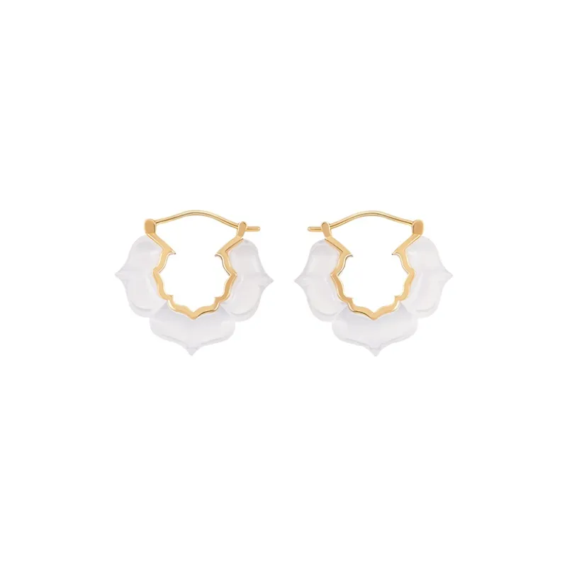 Bi disc 192 Silver Earrings Unisex-3