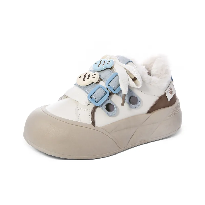 Lovely You Warm Wear-Resistant Lightweight Low-Top Skateboard Shoes Women's-31