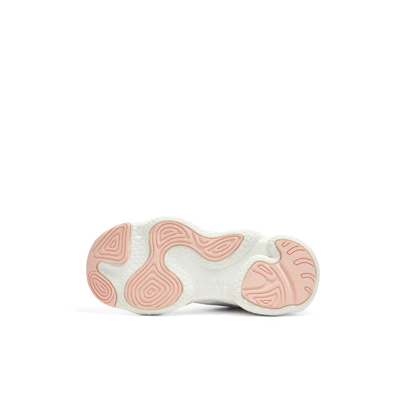 TARANIS Anti Slip Wear Resistant Low Top Kids' Running Shoes Star White/Rose Water Pink/Dream Purple Kids'-4